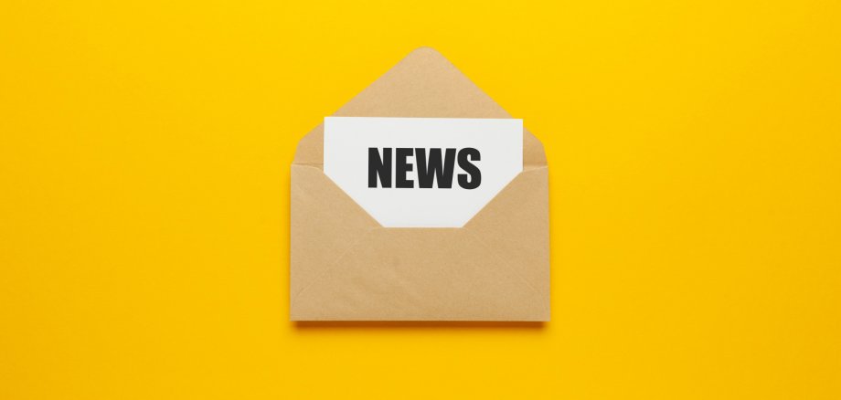 Address mailing of news by e-mail. Advertising message on yellow background. Address mailing of news by e-mail. Advertising message on yellow background.