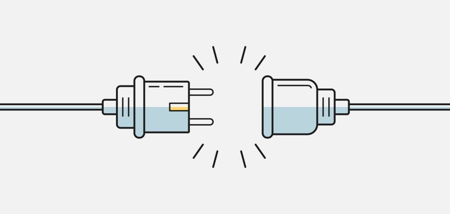 Getrennter Stromstecker