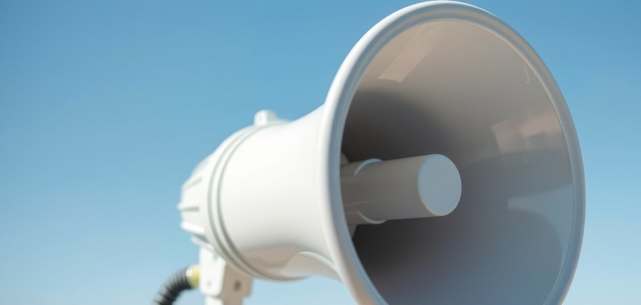 Eine Nahaufnahme einer Sirene