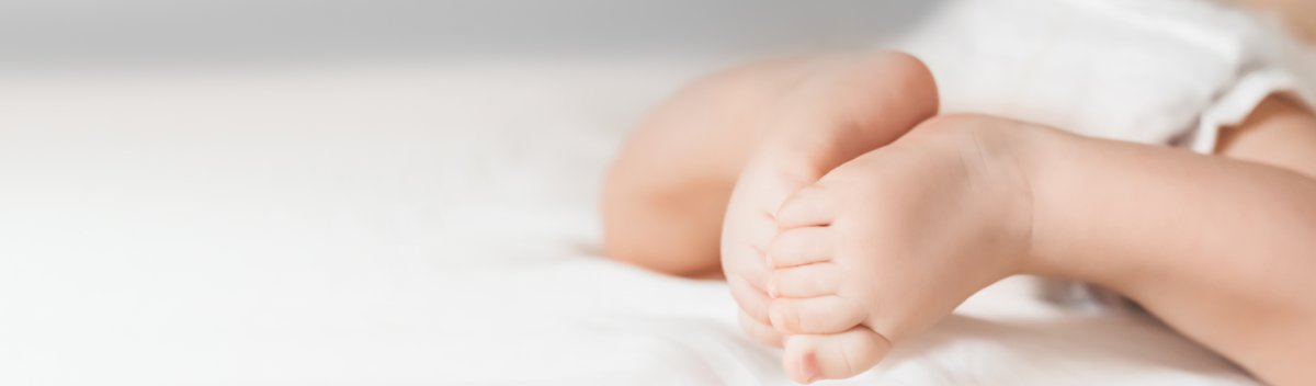 Füße von einem Baby