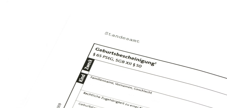 Geburtsbescheinigung