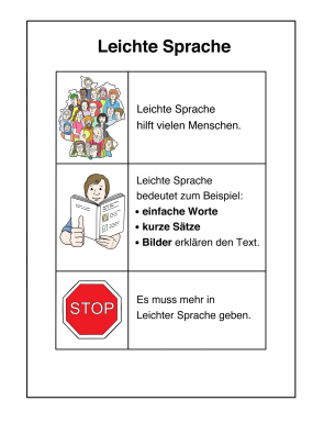 Plakat Leichte Sprache
