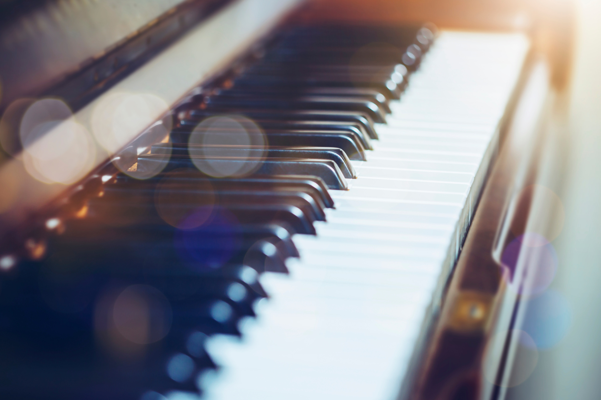 Tasten eines Klaviers