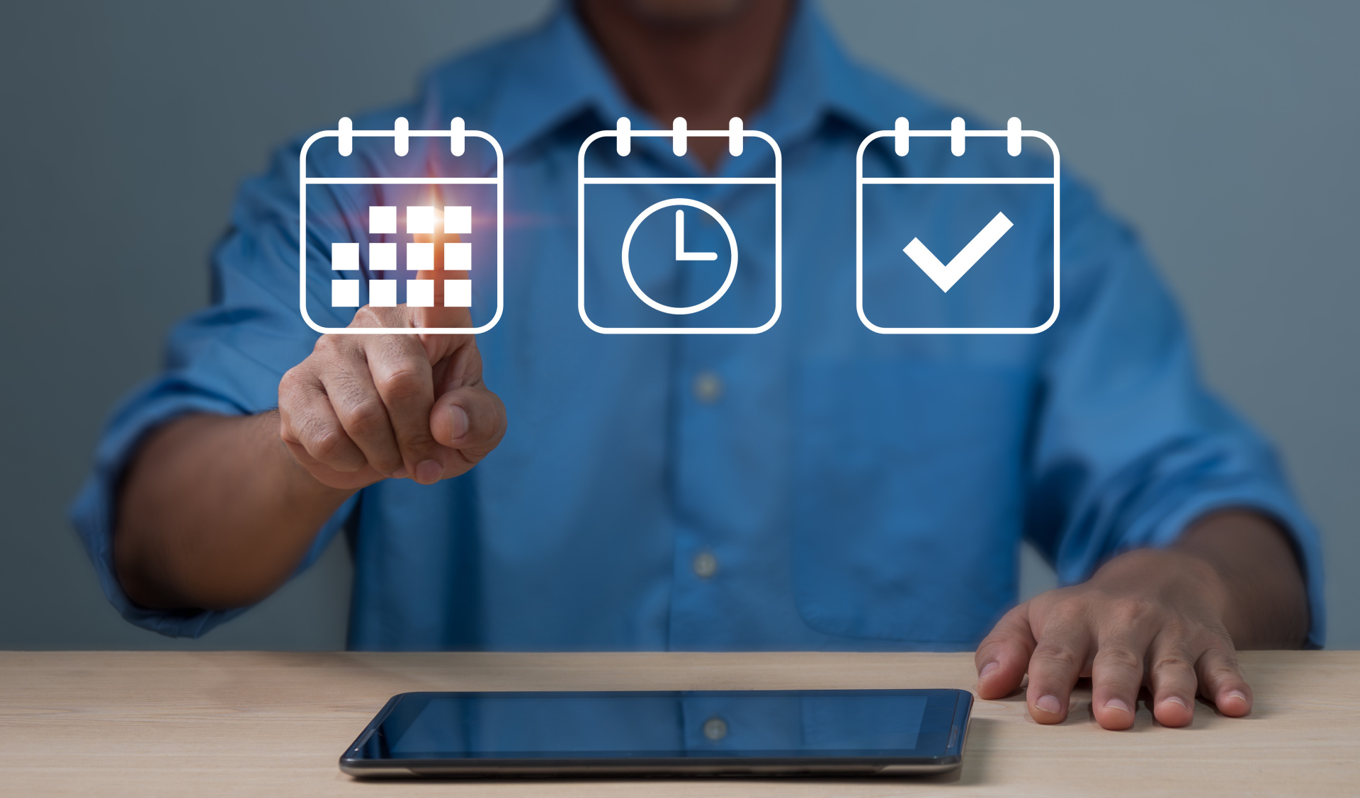 Icons für online Terminvereinbarung