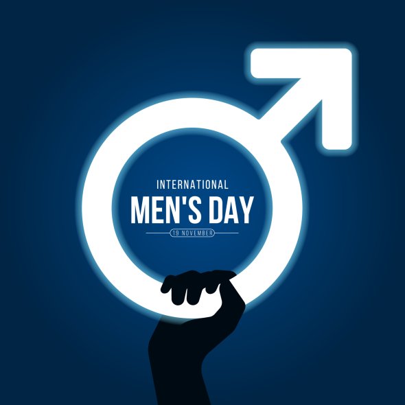 Ein Plakat auf dem der internationale Männertag beworben wird